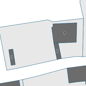 Porzione di cartografia che inquadra gli edifici di questa scheda