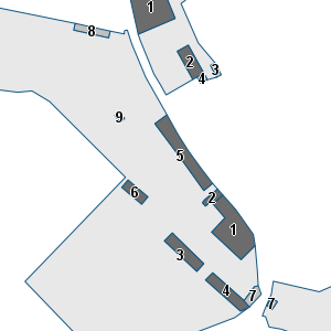 Porzione di cartografia che inquadra gli edifici di questa scheda