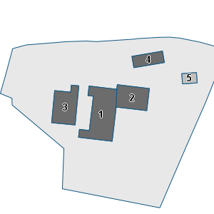 Porzione di cartografia che inquadra gli edifici di questa scheda