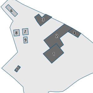Porzione di cartografia che inquadra gli edifici di questa scheda