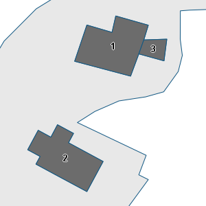 Porzione di cartografia che inquadra gli edifici di questa scheda