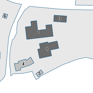 Porzione di cartografia che inquadra gli edifici di questa scheda