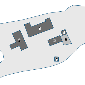Porzione di cartografia che inquadra gli edifici di questa scheda