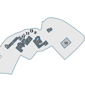 Porzione di cartografia che inquadra gli edifici di questa scheda