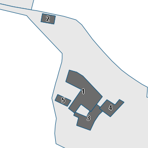Porzione di cartografia che inquadra gli edifici di questa scheda