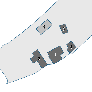 Porzione di cartografia che inquadra gli edifici di questa scheda