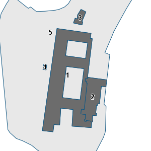 Porzione di cartografia che inquadra gli edifici di questa scheda