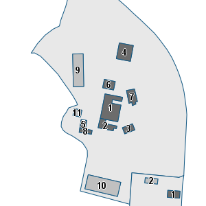 Porzione di cartografia che inquadra gli edifici di questa scheda
