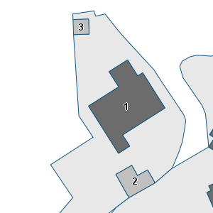 Porzione di cartografia che inquadra gli edifici di questa scheda