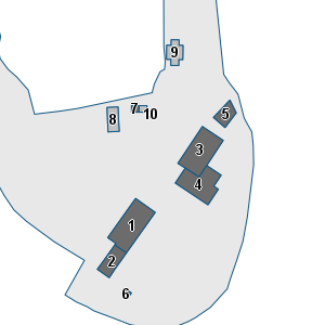 Porzione di cartografia che inquadra gli edifici di questa scheda