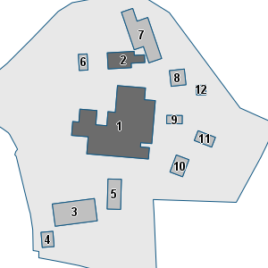 Porzione di cartografia che inquadra gli edifici di questa scheda