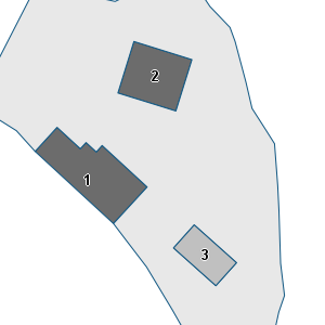 Porzione di cartografia che inquadra gli edifici di questa scheda