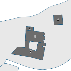 Porzione di cartografia che inquadra gli edifici di questa scheda