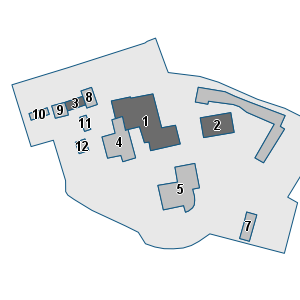 Porzione di cartografia che inquadra gli edifici di questa scheda