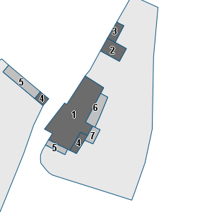 Porzione di cartografia che inquadra gli edifici di questa scheda