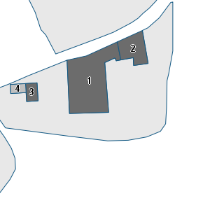 Porzione di cartografia che inquadra gli edifici di questa scheda