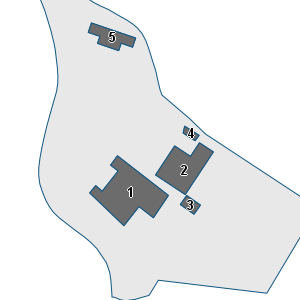 Porzione di cartografia che inquadra gli edifici di questa scheda