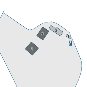 Porzione di cartografia che inquadra gli edifici di questa scheda