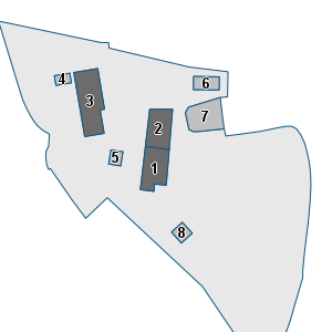 Porzione di cartografia che inquadra gli edifici di questa scheda
