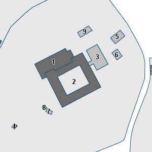 Porzione di cartografia che inquadra gli edifici di questa scheda