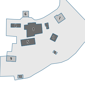 Porzione di cartografia che inquadra gli edifici di questa scheda
