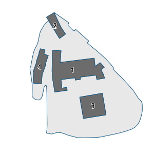 Porzione di cartografia che inquadra gli edifici di questa scheda