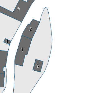 Porzione di cartografia che inquadra gli edifici di questa scheda
