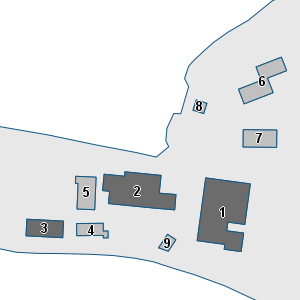 Porzione di cartografia che inquadra gli edifici di questa scheda