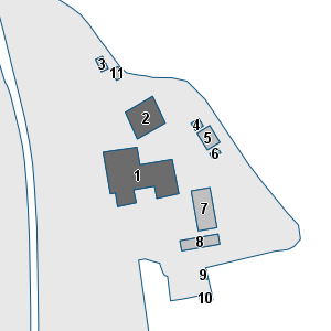 Porzione di cartografia che inquadra gli edifici di questa scheda