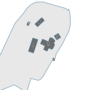Porzione di cartografia che inquadra gli edifici di questa scheda