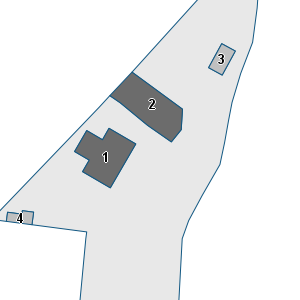 Porzione di cartografia che inquadra gli edifici di questa scheda