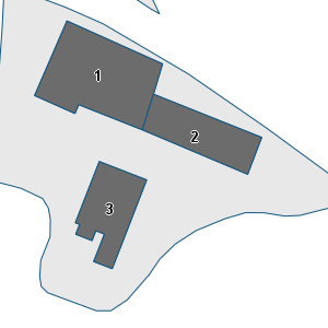 Porzione di cartografia che inquadra gli edifici di questa scheda
