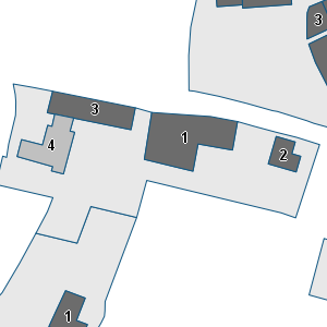 Porzione di cartografia che inquadra gli edifici di questa scheda