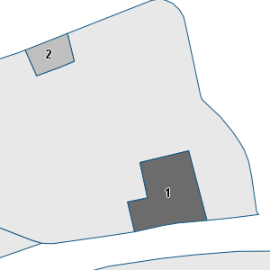 Porzione di cartografia che inquadra gli edifici di questa scheda