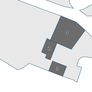 Porzione di cartografia che inquadra gli edifici di questa scheda