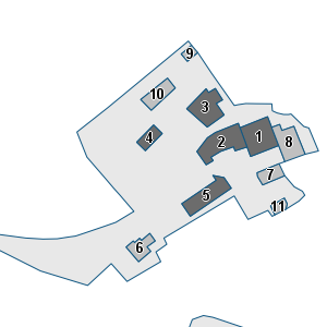Porzione di cartografia che inquadra gli edifici di questa scheda