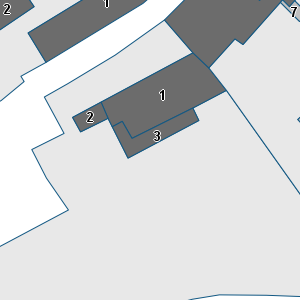 Porzione di cartografia che inquadra gli edifici di questa scheda