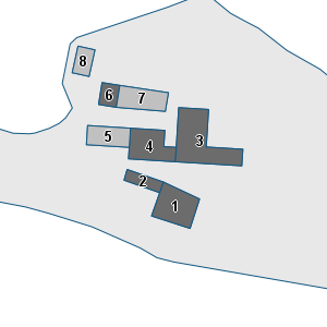 Porzione di cartografia che inquadra gli edifici di questa scheda