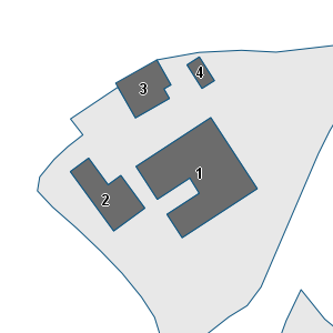 Porzione di cartografia che inquadra gli edifici di questa scheda