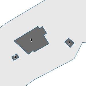 Estratto della cartografia: sono visibili al centro gli Edifici associati alla Scheda normativa n°162