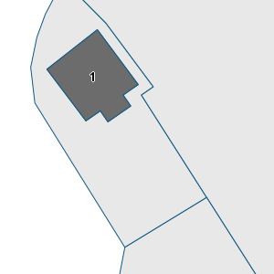 Estratto della cartografia: sono visibili al centro gli Edifici associati alla Scheda normativa n°371