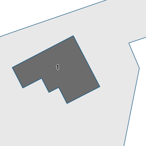 Estratto della cartografia: sono visibili al centro gli Edifici associati alla Scheda normativa n°387
