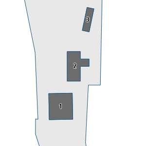 Estratto della cartografia: sono visibili al centro gli Edifici associati alla Scheda normativa n°598