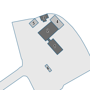 Estratto della cartografia: sono visibili al centro gli Edifici associati alla Scheda normativa n°691