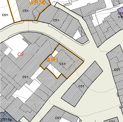 Estratto della cartografia che inquadra l'area interessata