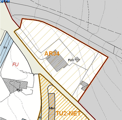 Estratto della cartografia che inquadra l'area interessata