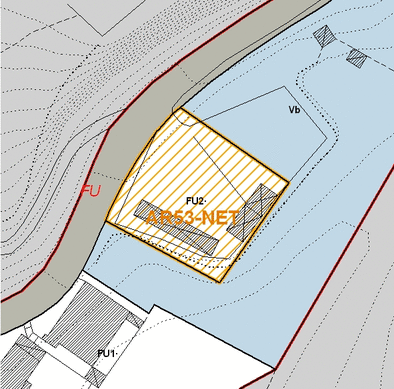 Estratto della cartografia che inquadra l'area interessata