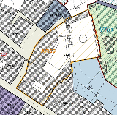 Estratto della cartografia che inquadra l'area interessata