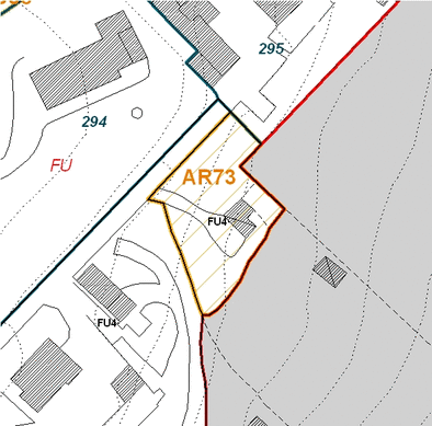 Estratto della cartografia che inquadra l'area interessata