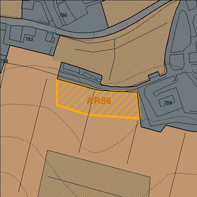Estratto della cartografia che inquadra l'area interessata